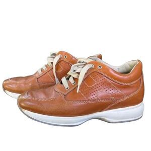 Hogan Interactive Brown Leather Sneakers
